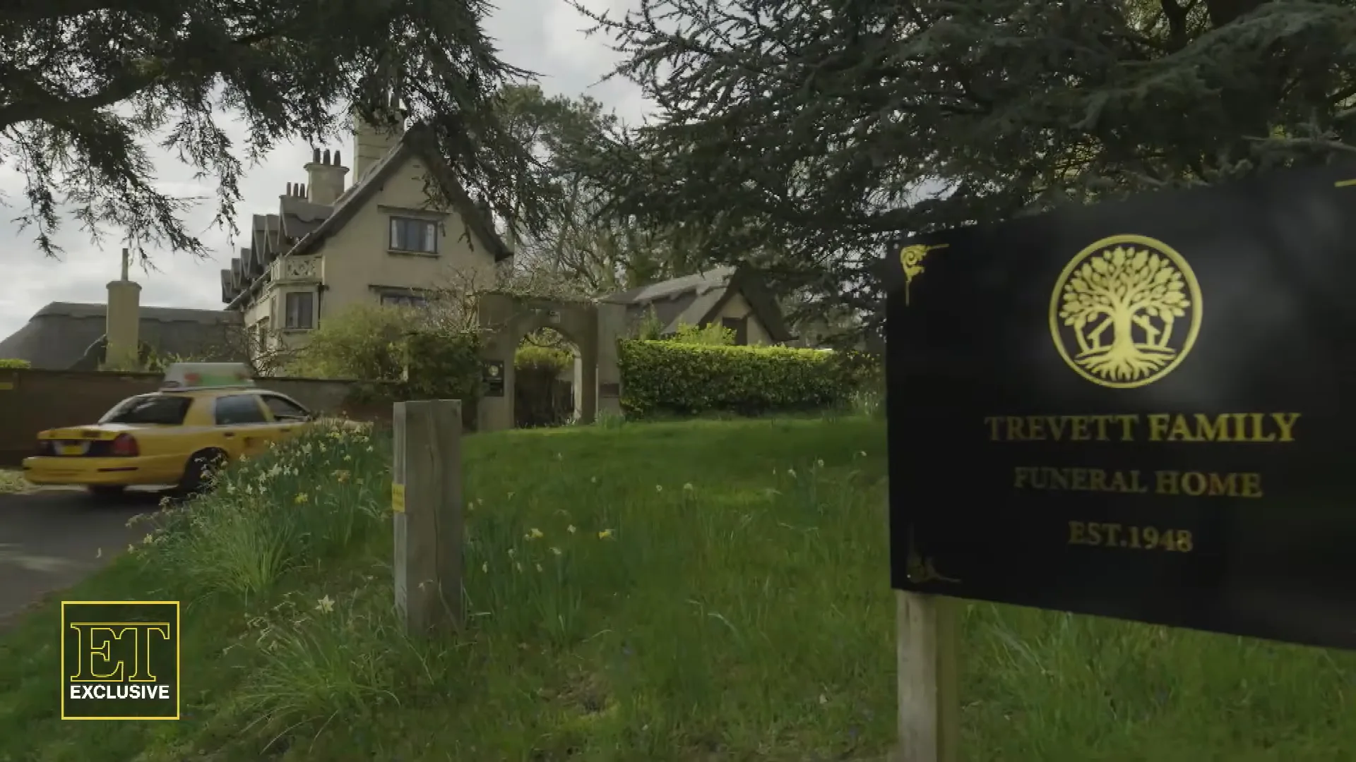 Trevett Family Funeral Home exterior in Girl in the Coffin
