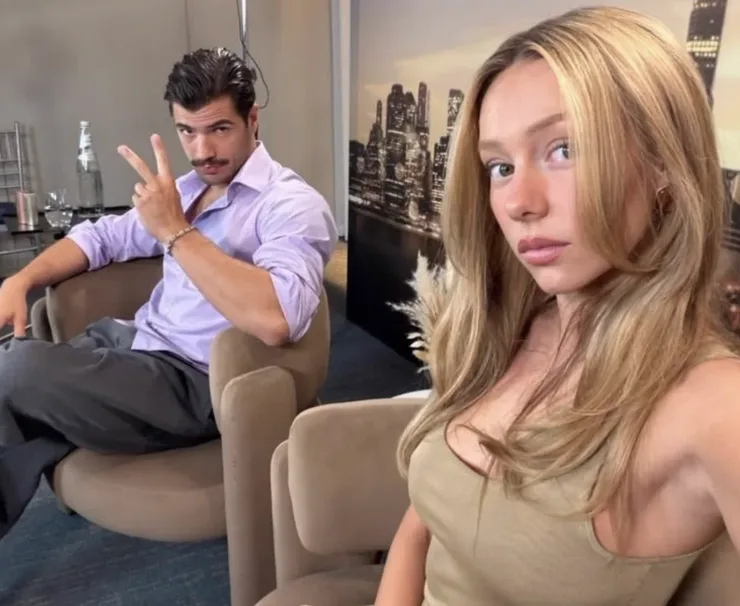 Ester Expósito and Hugo Diego García
